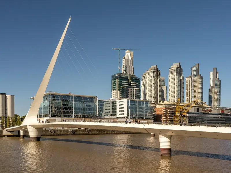 Buenos Aires de Noche y Show de Tango con Traslado Privado — puente de la mujer
